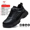 Black insulated safety work shoe featuring Kevlar midsole and plastic toe cap for protection - 37 / 2357 All-Season Style / Black