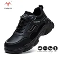 Chaussures de sécurité noires respirantes pour hommes avec embout acier anti-perforation - Taille 37 / Style 2357 Noir Toutes Saisons