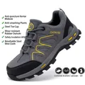 Grey and black safety work shoe with Kevlar midsole and reinforced toe cap - 37 / 8835 Four Seasons Style / Gray