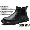 Professioneller schwarzer Sicherheitsstiefel für Herren mit Stahlkappe und Schutz - 38 / 2378G Ganzjahresstil (2378G) / Schwarz