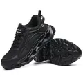 Zapatos de seguridad profesionales negros y transpirables para hombre con suela antideslizante - 36 / Estilo de Suela EVA (2595) / Negro