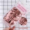 Rose gold glossy foil fringe curtain for party background decoration 1mx2m size - 1mx2m / Bright Rose Gold