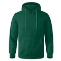 Casual dark green hooded sweatshirt for autumn and winter, versatile unisex style. - S / Tops / Dark Green