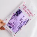 Glossy light purple foil fringe curtain backdrop for party decoration, 1mx2m size. - 1mx2m / Glossy Light Purple