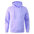 Classic unisex lavender hooded sweatshirt with front kangaroo pocket and drawstrings. - S / Tops / Light Purple