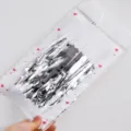 Silver glossy foil fringe curtain for party backdrop decoration, 1mx2m size variant - 1mx2m / Glossy Silver