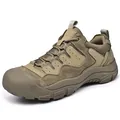 Professionelle olivgrüne Herren-Wanderschuhe mit rutschfester Gummisohle und Mesh-Obermaterial - 38 / Khaki (9875)