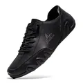 Zapatos náuticos casuales para hombre negros con suela de goma con diseño de pulpo - 38 / Negro