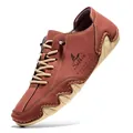 Zapatos náuticos casuales transpirables para hombre en terracota y suela pulpo - 38 / Burdeos