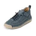 Blaue halbhohe Outdoor-Freizeitstiefel mit strapazierfähiger Gummisohle für Damen und Herren - 38 / Marineblau