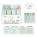 4-color glitter highlighter set in nebula shades with swatches and clear case - HP7261C Bubble Nebula (4 Pcs/Pack)