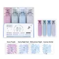 Professional glitter highlighter pen set in four nebula shades for bullet journals - HP7261B New Moon Nebula (4 Pcs/Pack)