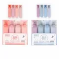 Zwei Sets schimmernde Textmarker-Stifte in dekorativen Rosen- und Nebelblautönen - Rosen + Neumond-Nebel (8 Stk) / 8-Teiliges Set