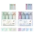 Complete set of Nebula Color glitter highlighters with 8 soft pastel shades for art - New Moon + Bubble Nebula (8 Pcs) / 8-Piece Set