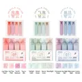 Set of 12 glitter highlighters in Rose Bubble and New Moon nebula colors for journaling - Rose + New Moon + Bubble Nebula (12 Pcs) / 12 Pieces