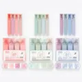 Set mit 12 Glitzer-Textmarkern in Rose Bubble und New Moon Nebula Farben für Tagebücher - Rosen + Neumond + Blasen-Nebel (12 Stk) / 12 Stück