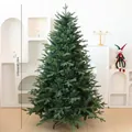 Lussureggiante albero di Natale artificiale verde da 120 cm in materiali misti PVC e PE - Albero di Natale Misto PE / 120cm