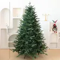 Albero di Natale artificiale realistico da 210 cm in PVC e PE per decorazioni natalizie. - Albero di Natale Misto PE / 210cm