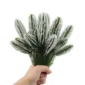 Artificial green pine needles with snow effect for Christmas DIY decoration accessories - Large Foam Snow