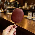 Gedetailleerd overzicht van realistisch chocolade-ijsje stressverlichtend speelgoed. - Crispy Chocolate Ice Cream Bar / Chocolade