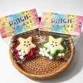Star-shaped pinch squishy toys in red and green colors, 64g each, for stress relief. - Starfruit / Random Color