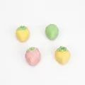 Lot de quatre squishies en forme de fraise colorée pour le soulagement du stress. - Petite Fraise / 1 Pièce