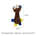 High-quality cartoon monkey plush squeaky dog toy designed for pet chewing and teething - 23x8cm / Monkey
