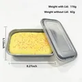 Slow rebound cake-shaped stress relief toy showing dimensions 21x13cm and product weight - Large Rectangular Cake Style