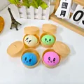 Πολύχρωμα παιχνίδια squishy με emoji ψωμάκια ατμού και μίνι ατμομάγειρες - Μικρό Μέγεθος / Μπλε