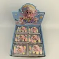 Close-up view of Crackle Fluff 12pcs cat paw marshmallow squishy toy set in box - Crackle Marshmallow