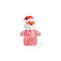 Jouet anti-stress Squishy Père Noël avec corps en gel à paillettes roses pour cadeau - Père Noël / Emballage en boîte