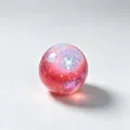 Handgemaakte roze sterrenstelsel squishy stressbal met mooie regenboog glitters - 红色水晶泥脆皮球 / Rood