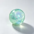 Handgemaakte macaron groene squishy stressbal met kleurrijke glitters voor ontspanning - 绿色水晶泥脆皮球 / Groen