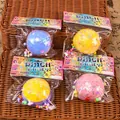 Set of four colorful squishy decompression balls in Pinch Family product packaging - Hamburger Squishy / Random Color