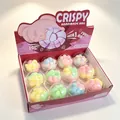 Ensemble de jouets sensoriels patte de chat pour décompresser dans une boîte rose - Balle Croustillante Patte de Chat
