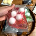 Glittery τραγανό δέρμα squishy αισθητηριακό παιχνίδι σε χειροποίητη συσκευασία 4 τμχ - Σακούλα με 4 Κόκκινες Τραγανές Χειροποίητες