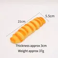 Slow rebound PU squishy toy in snail bread shape, 21cm long stress relief bread accessory - Caterpillar Bread