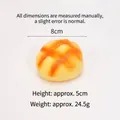 Slow rebound PU simulation bread squishy toy in pineapple bun shape for stress relief - Small Pineapple Bun