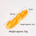 Twisted PU slow rebound simulation bread stress relief toy, 21cm length, realistic food model - Twist Bread