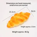 Realistic PU slow rebound conch bread toy for stress relief in golden brown finish - Flat Bread