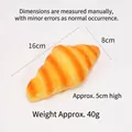 PU foam slow rebound simulation croissant squishy toy for stress relief 16x8x5cm - Conch Bread