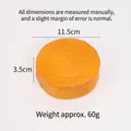 Slow rebound PU squishy bread toy, 11.5cm diameter round simulation food model toy - Layer Cake Bread
