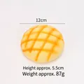 Slow rebound PU foam pineapple bun simulation bread squishy toy, 12cm diameter, 87g - Large Pineapple Bun