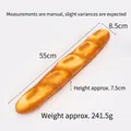 Soft PU slow rebound simulation baguette toy with dimensions and weight - Large Baguette