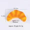 Croissant-shaped PU slow-rebound simulation bread squeeze toy for stress relief - Horn