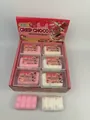 Faux Crisp Choco squishy toy box set in pink and white colors for stress relief and fun - Pink White Chocolate