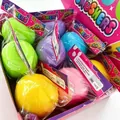 Detailed view of colorful Smushers expressive stress balls in individual retail packaging - 12 Pieces/Box (9cm) / Multicolor