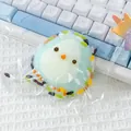 Cute light blue chick stress relief squishy toy made of soft translucent TPR material - Little Sparrow (Blue)