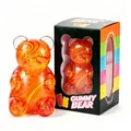 Πορτοκαλί μαρμάρινο Gummy Bear παιχνίδι πίεσης με κομψή διακοσμητική συσκευασία δώρου - Μαρμάρινο αρκουδάκι squishy - Πορτοκαλί