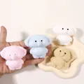 Soft colorful elephant squeeze toys in pink blue white and yellow for stress relief - Dumbo Flying Elephant Squishy (Blue)